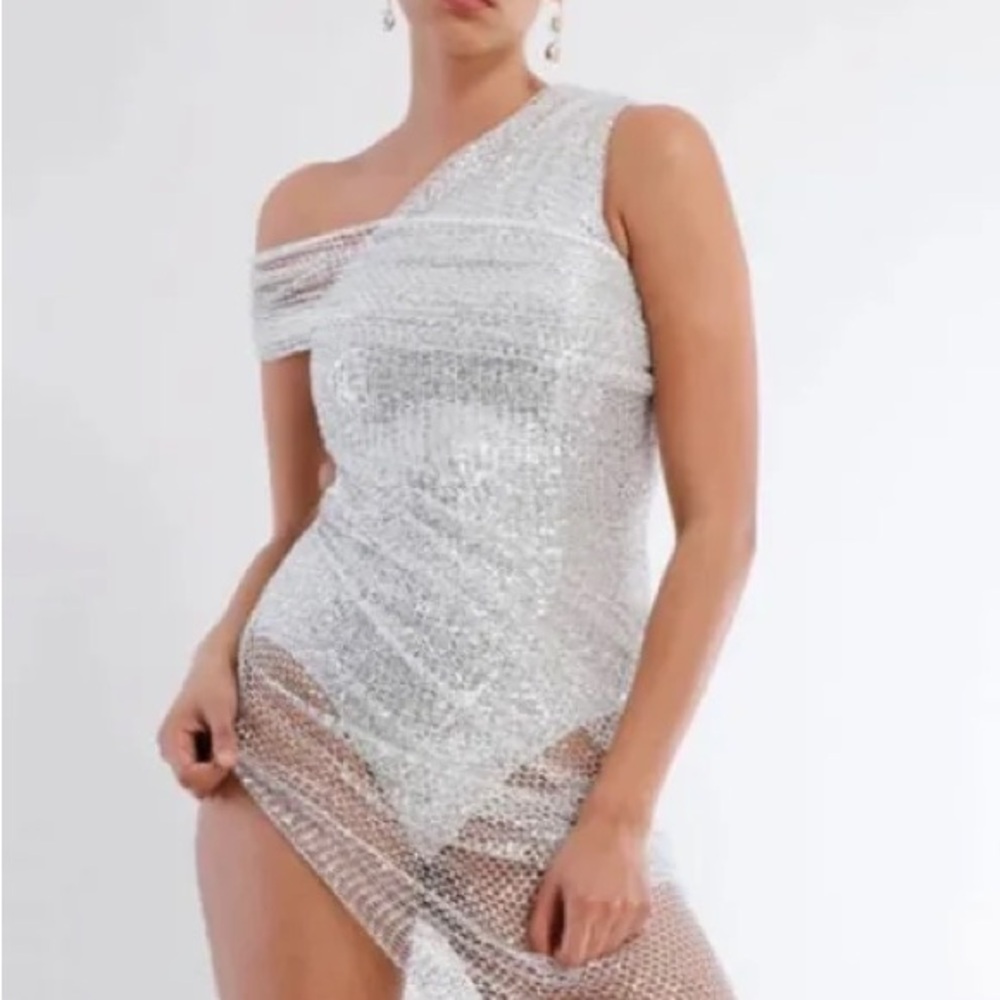 BCBG Maxazria x Maeve Reilly Silver Dress